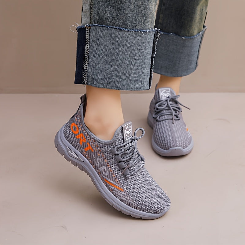 Women's Mesh Running Shoes Breathable Non Slip Lightweight Outdoor Sneakers