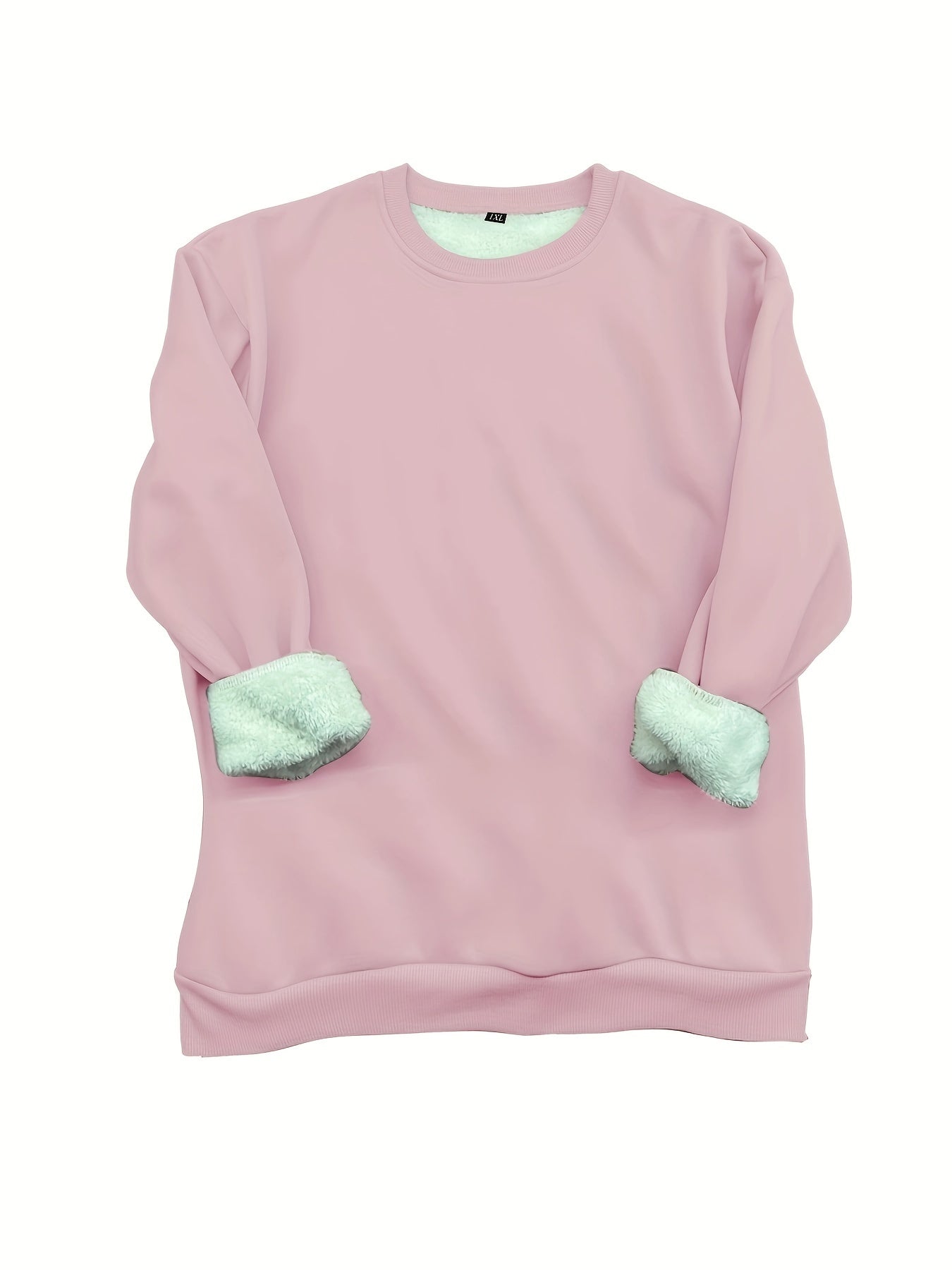 Women's Plus Liner Fleece Sweatshirt & Joggers Set