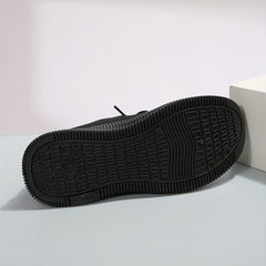 Women's Knit Lace Up Sneakers Round Toe Soft Breathable Comfy Shoes