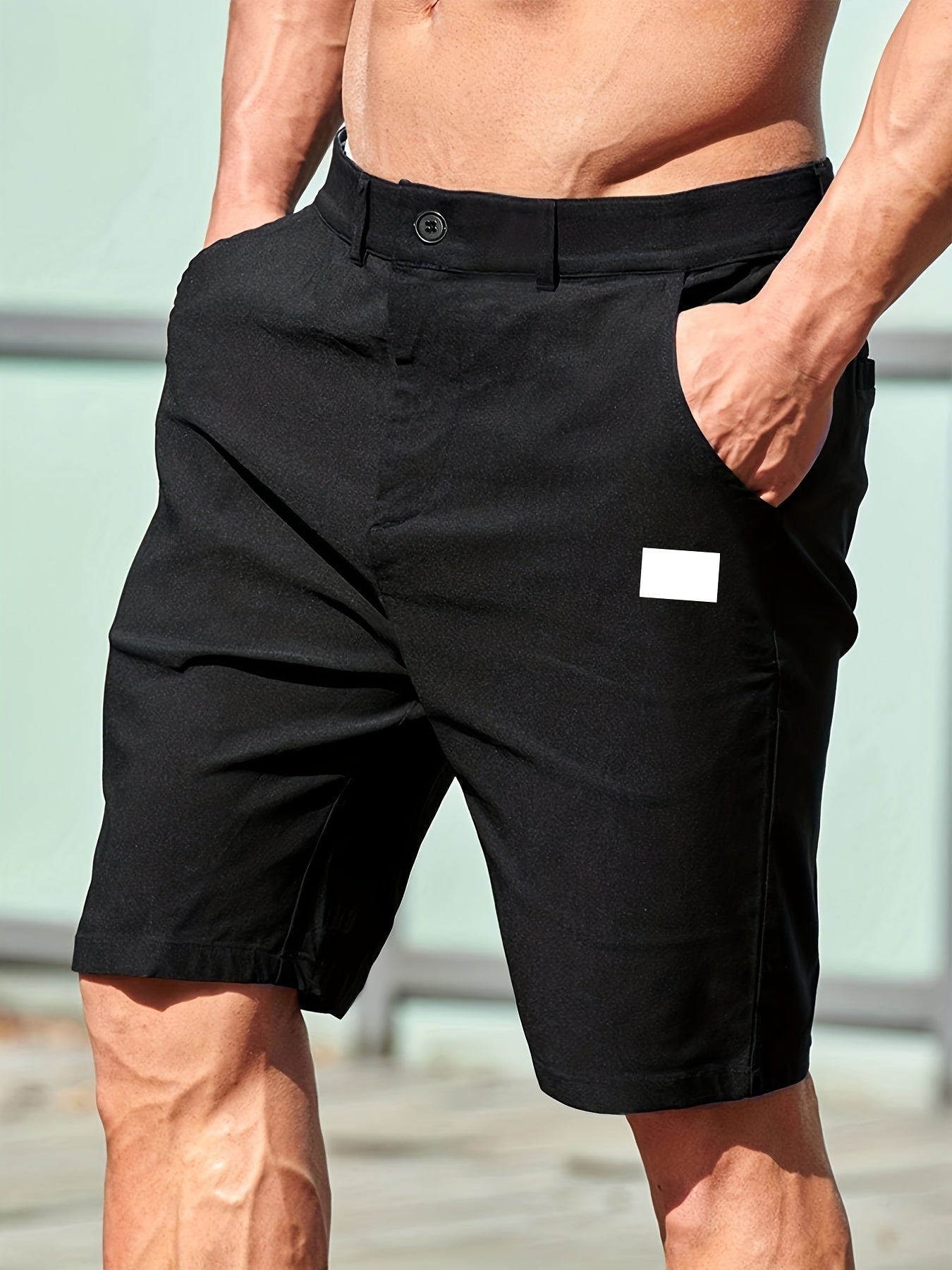 Men's Casual Stretch Suit Shorts for Spring Summer Business