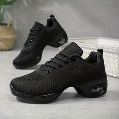Women's Arch Support Lace Up Dance Shoes with Soft Sole