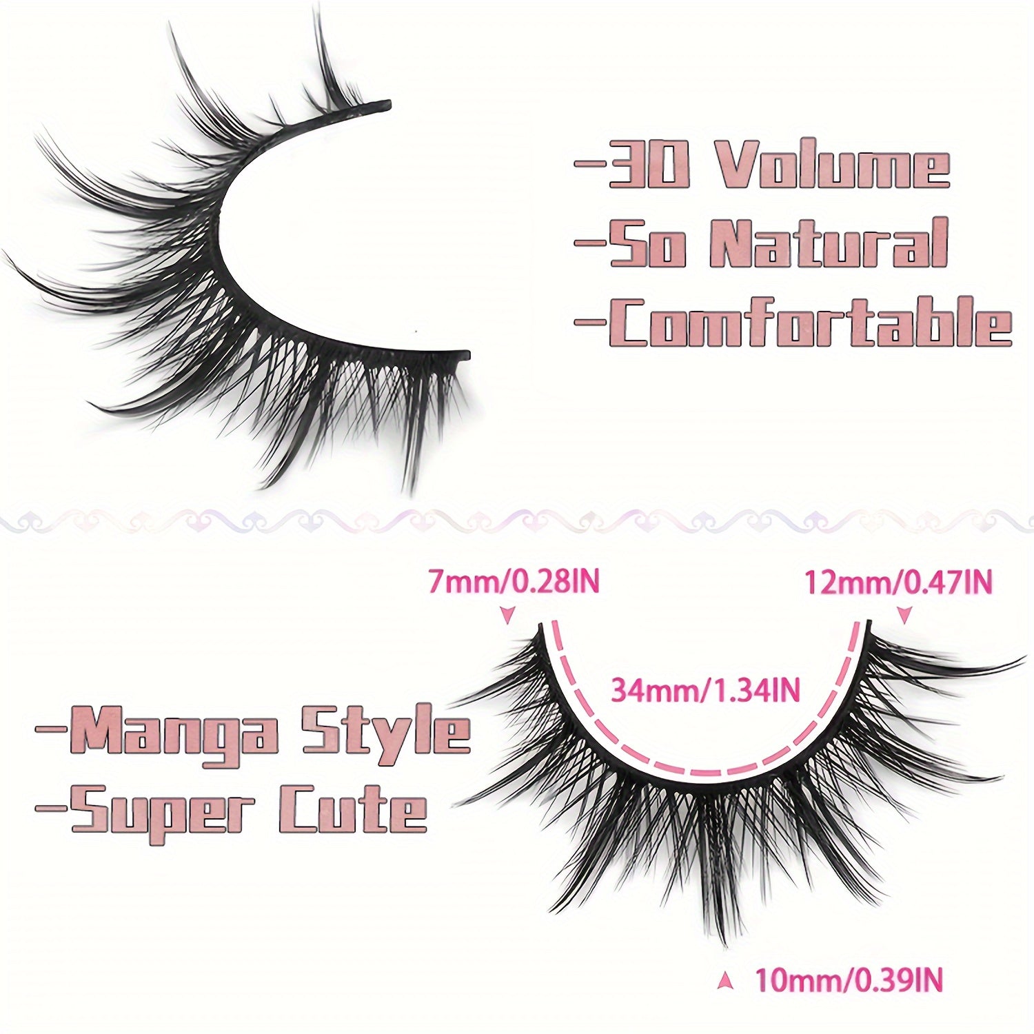 7 Pairs Fluffy & Spiky Mink False Eyelashes for Natural & Dramatic Look