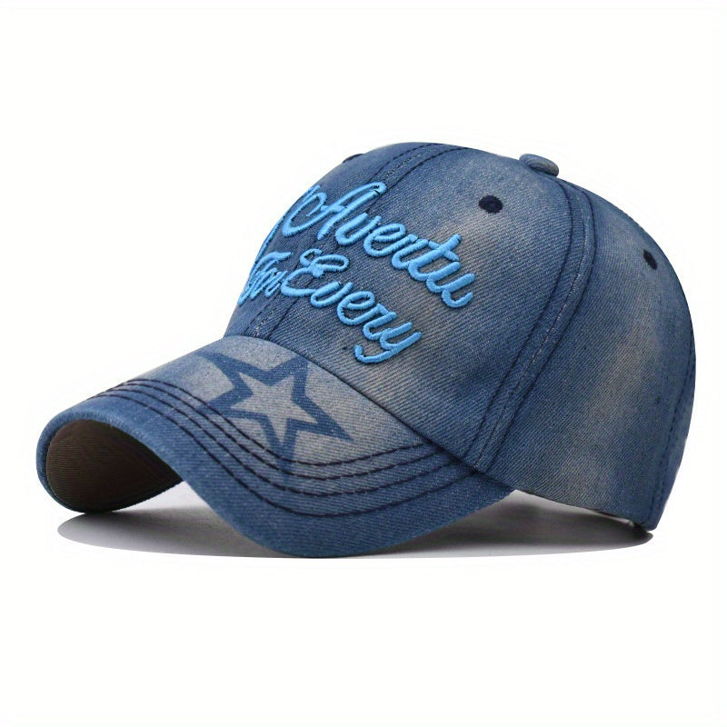 Letter Embroidery Baseball Cap Vintage Sun Hat Adjustable