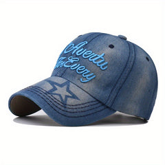 Letter Embroidery Baseball Cap Vintage Sun Hat Adjustable