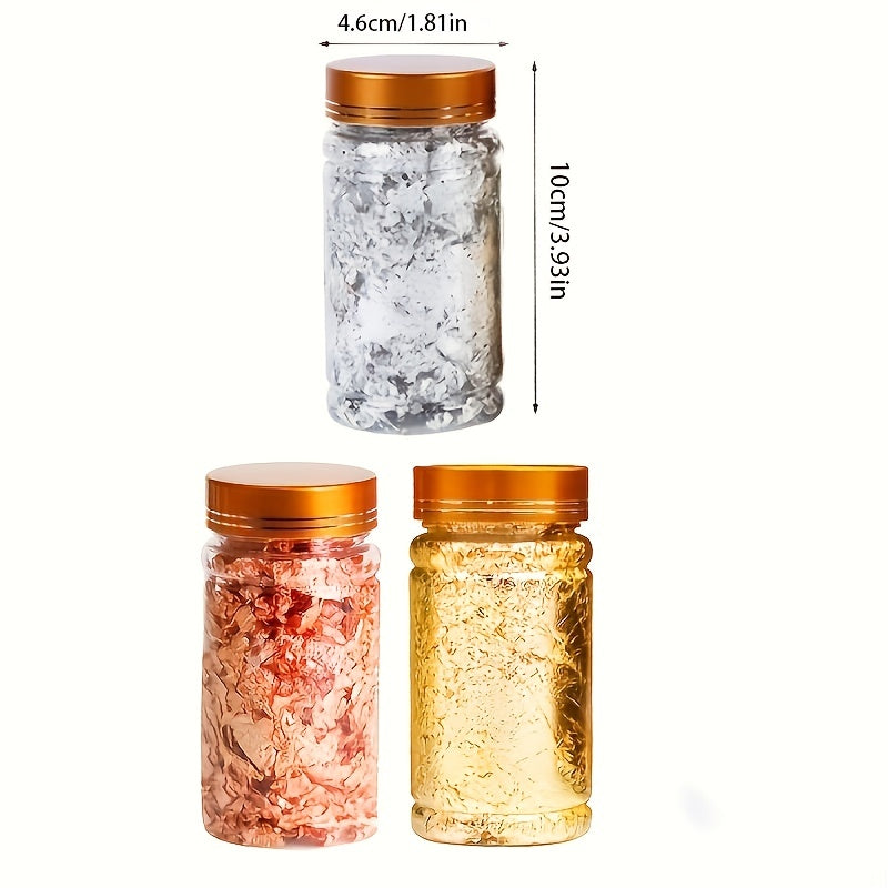 Metallic Foil Flakes Resin Mold Fillings Jewelry Making Crafts Slime Nail Art