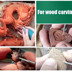 5pcs Wood Carving Drill Bit Set High Speed Steel Carbide Root Milling Cutter Bur