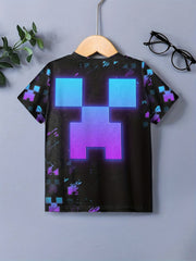 Kids Geo 3D Print Tees Top