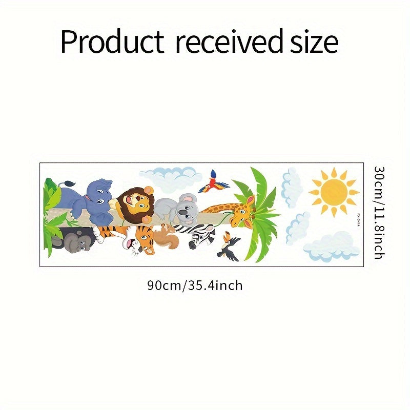 Cartoon Animal Waterproof Vinyl Sticker for Wall Decoration