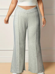 Solid Color Wide Leg Sports Pants for Women