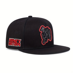 Men's High Flat Brim Baseball Cap Snapback Cap