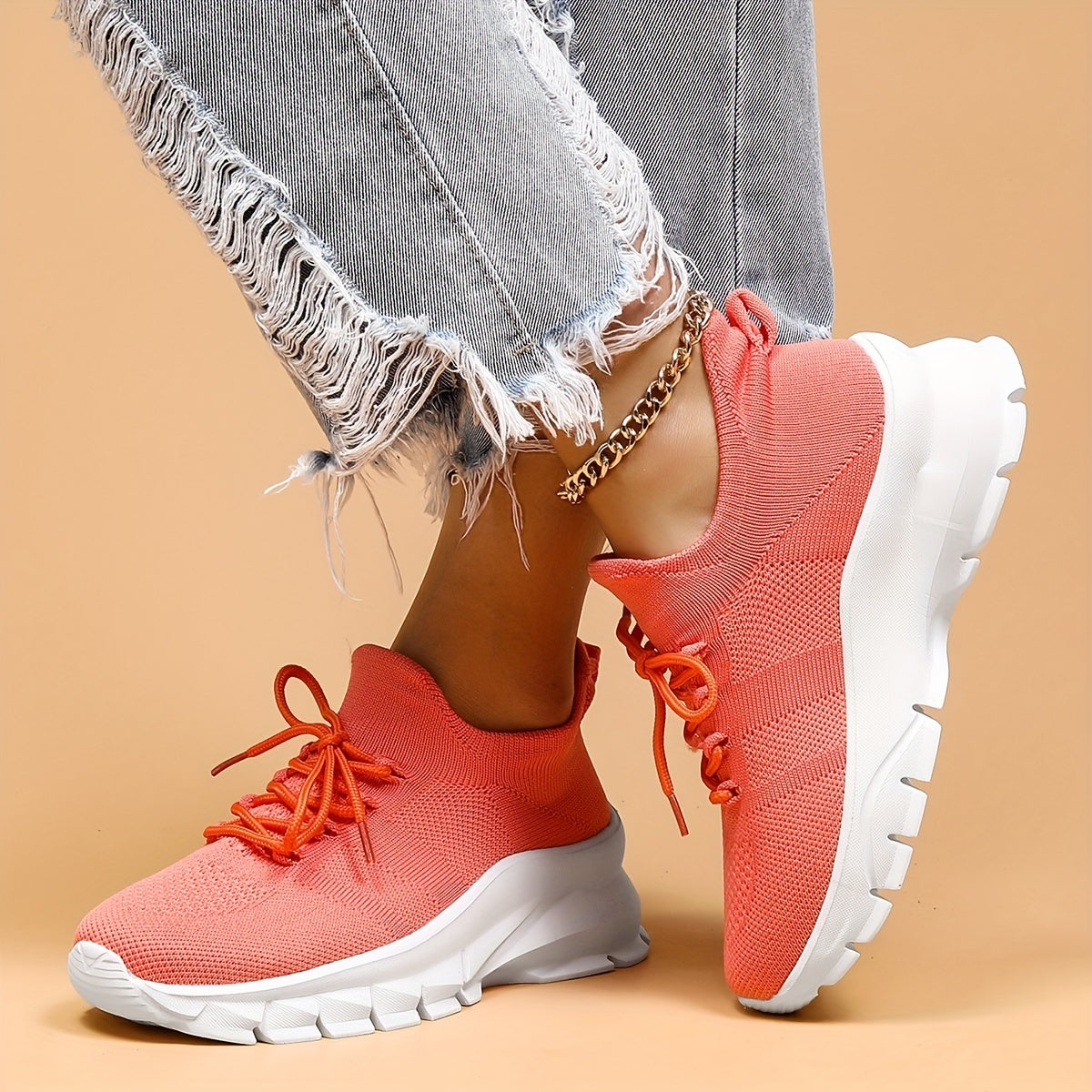 Women's Chunky Sneakers Breathable Lightweight Travel Shoes