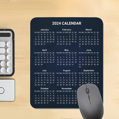 HD Calendar Mouse Pad Non-slip Rubber Mouse Mat
