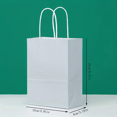10pcs Colorful Candy Paper Bags Leather Tote Takeaway Gift Bags