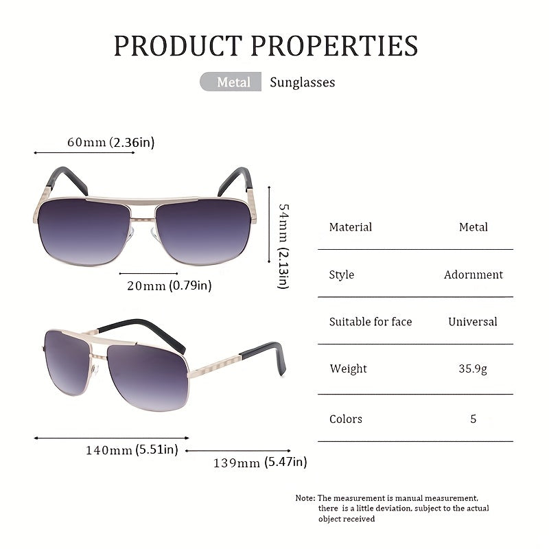 Men's Square Frame UV Protection Sunglasses