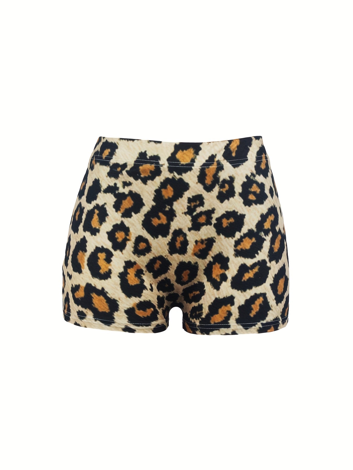 Cow Skull Print Skinny Shorts for Women