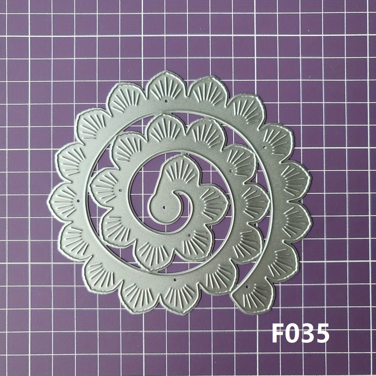 1pc Spiral Flower Metal Cutting Dies for Scrapbooking DIY Cards Craft Decor