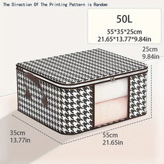 Large Clothes Storage Box Portable Quilt Container Organizer