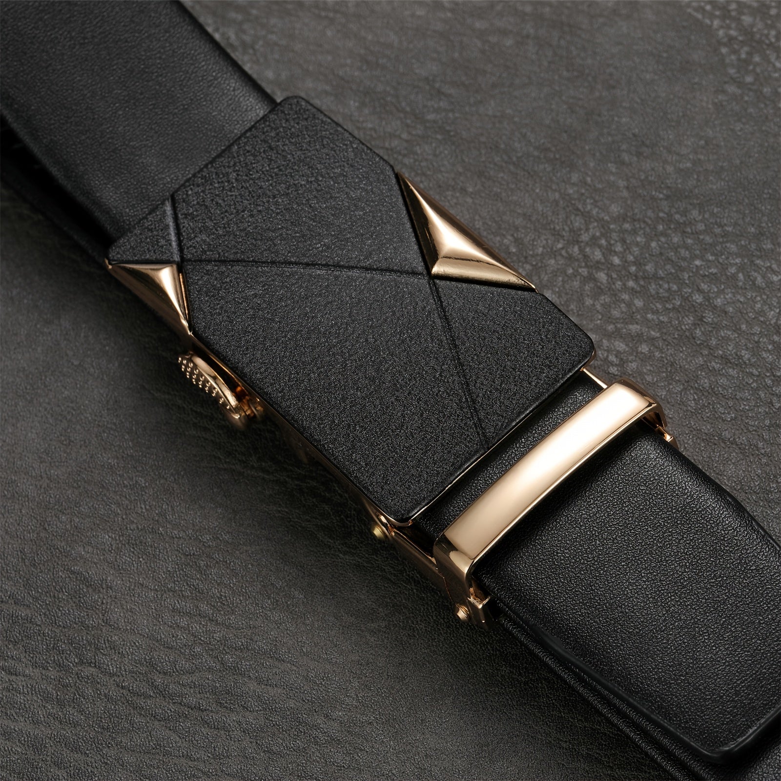 Men's Automatic Buckle Belt - Black