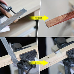 3pcs Wood File Round Half round Flat File Rasp High Carbon Ste