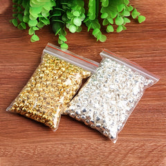 100pcs 6mm 14mm Golden Bells Christmas Decoration Small Bell Windbell Pendant