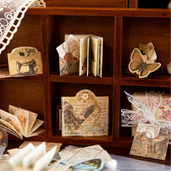31 Sheets Retro Butterfly Scrapbooking Supplies Vintage Note Paper Card Envelope