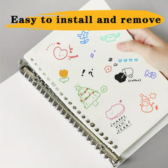 DIY Loose leaf Paper Refill Blank for Notebooks, 200 Pages, A5 B5 Size