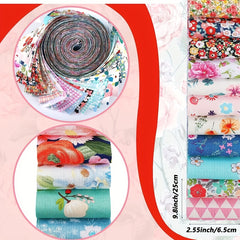 40pcs Patchwork Fabric Multicolor Cotton Sewing Quilting Material DIY
