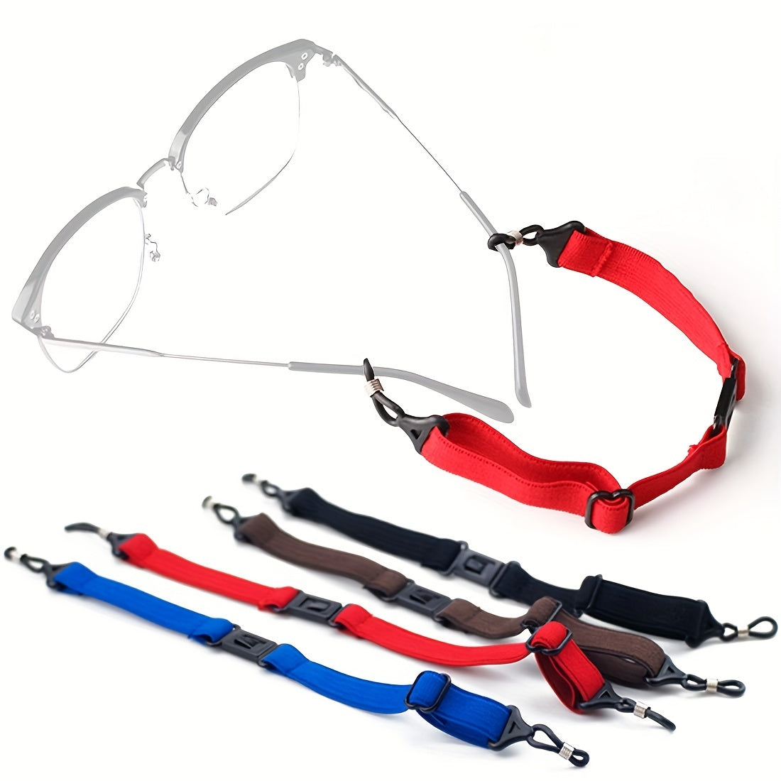 4pcs Eyeglasses Holder Strap Glasses Sunglasses Retainers Lanyard