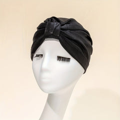 Solid Turban Cap Head Wrap Elastic Hijab Bonnet Women Bandana Beanies