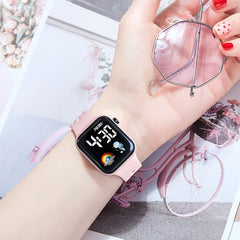 Kids Rainbow Astronaut LED Sport Watch Electronic Wristwatch