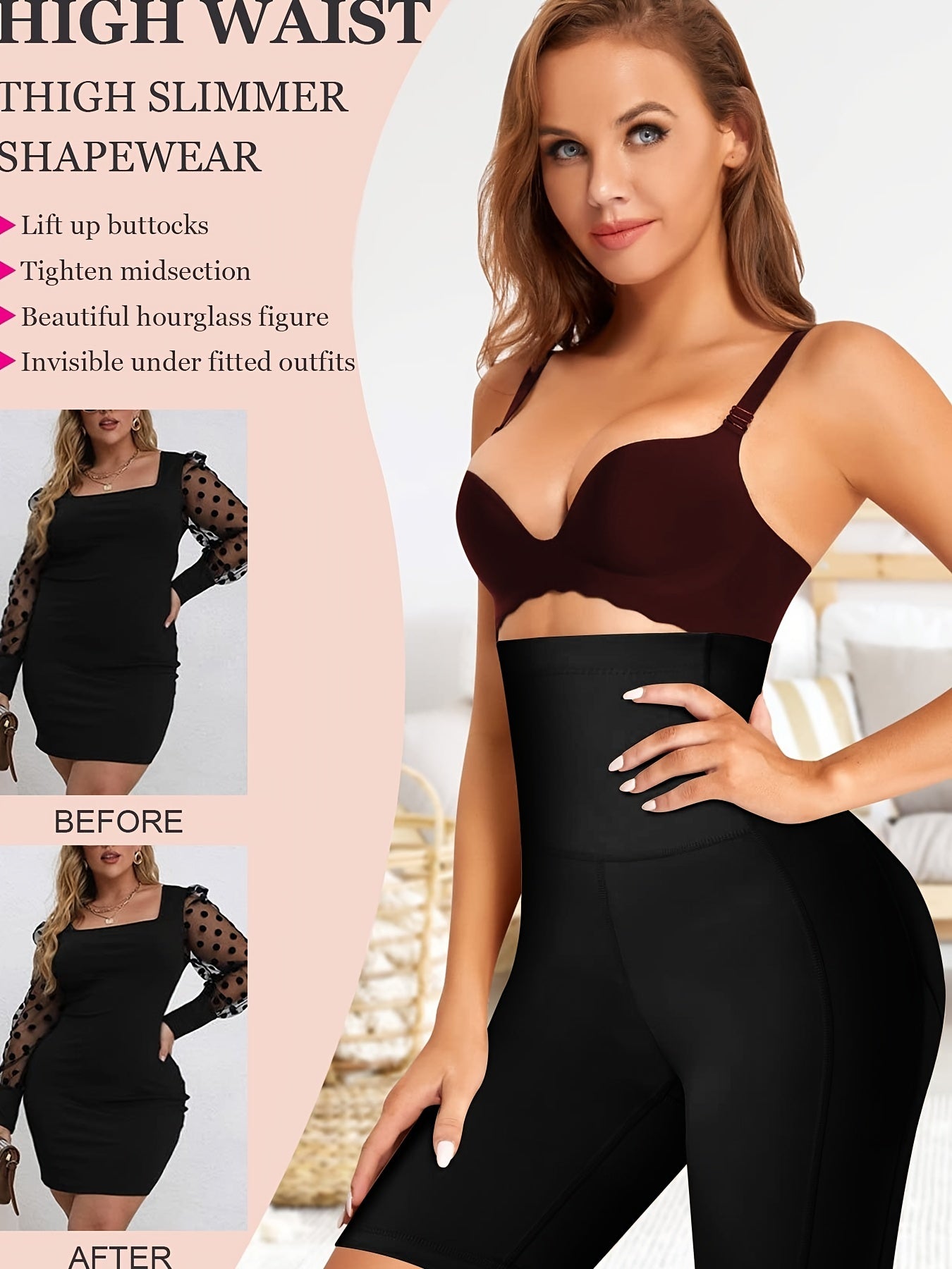 High Waist Tummy Control Butt Lifting Panties Thigh Slim Pants