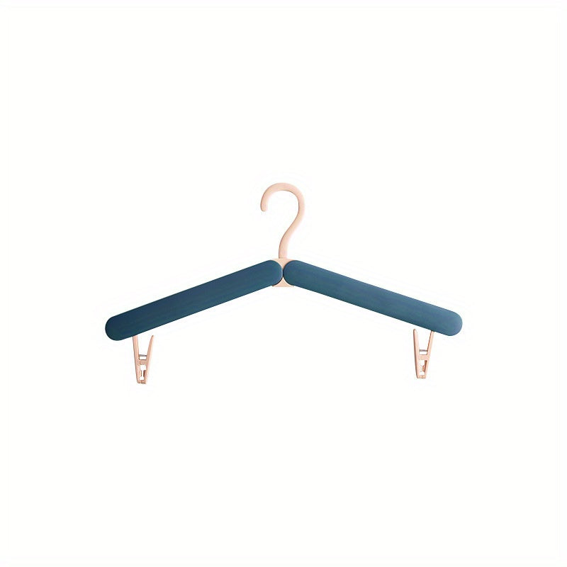 4 Pack Plastic Folding Travel Hangers With Clips Portable