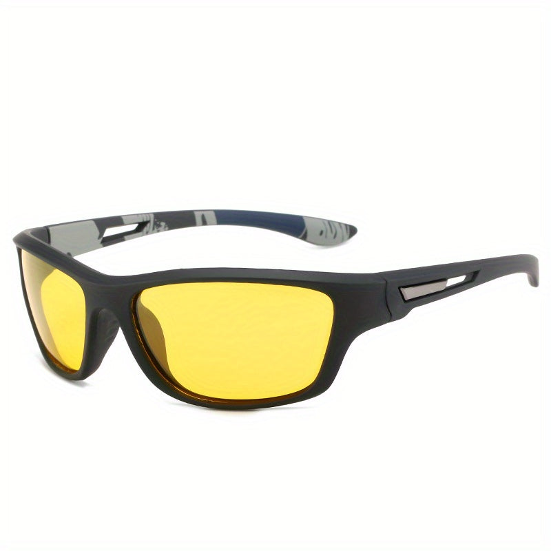 Sun Protection Square Frame Sports Sunglasses Colorful Lens PC Sports Glasses