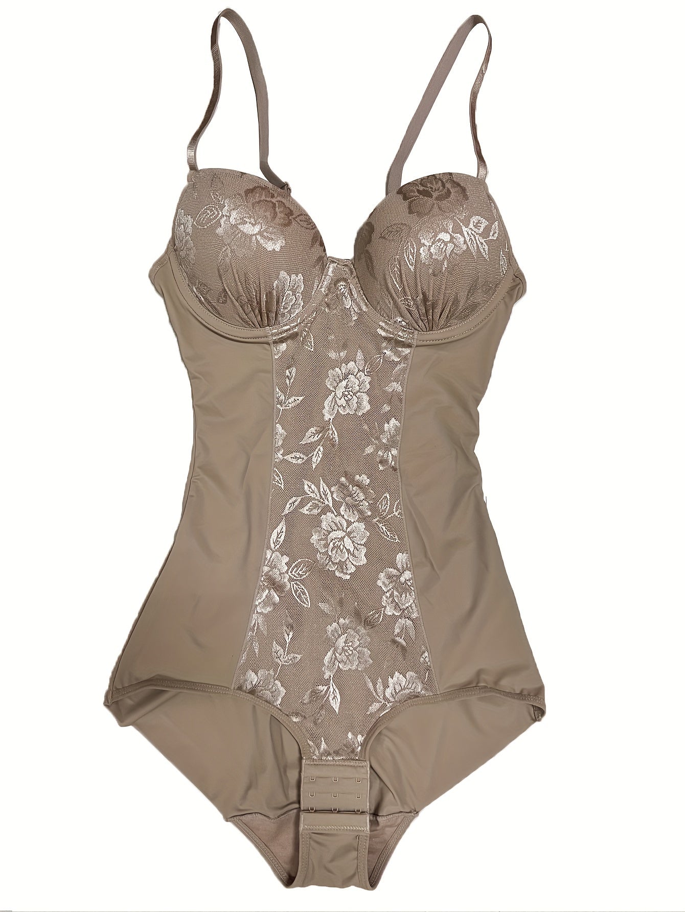 Lace Shaping Bodysuit Push Up Tummy Control Slimmer Slip