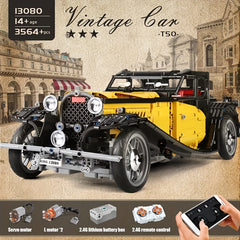 Classic Retro Vintage Car Building Blocks Toys Gift