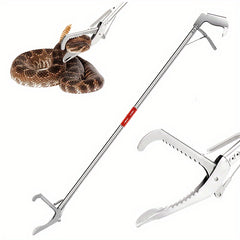 76 Professional Wide Jaw Snake Tong - Heavy Duty Reptile Catcher