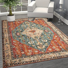 Vintage Boho Shaggy Area Rug for Living Room Bedroom