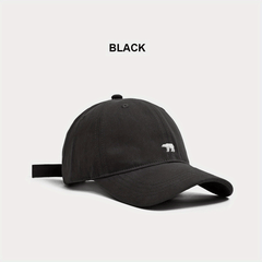 Polar Bear Embroidered Denim Baseball Cap Unisex Sunshade Hat
