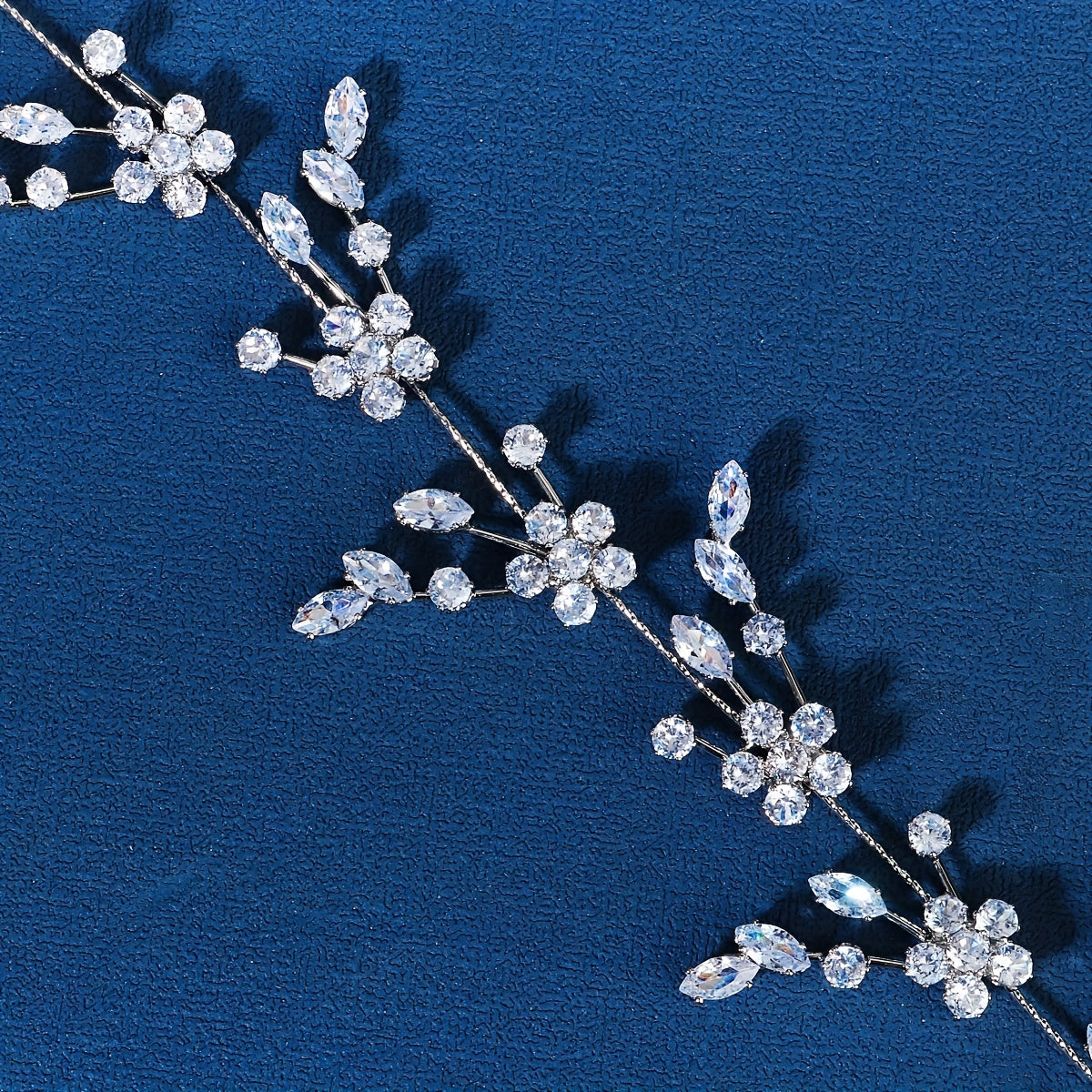 Crystal Leaf Headband Hair Jewelry for Weddings