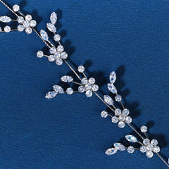 Crystal Leaf Headband Hair Jewelry for Weddings