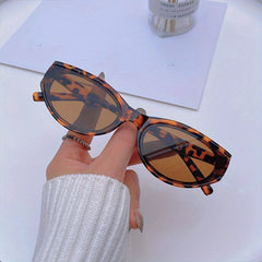 Unisex Oval Round Cat Eye Multicolor Small Sunglasses