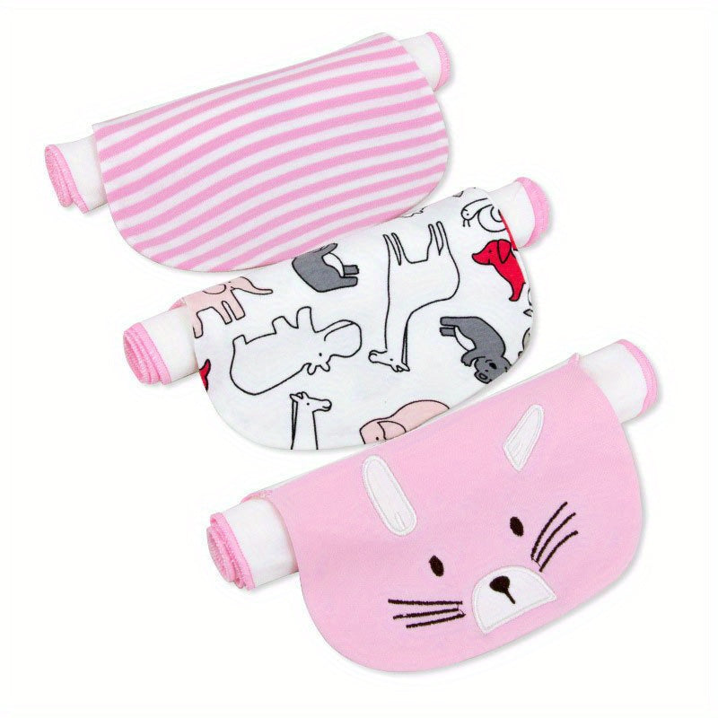 3pcs Kids Cotton Sweat Towels for Back Pad