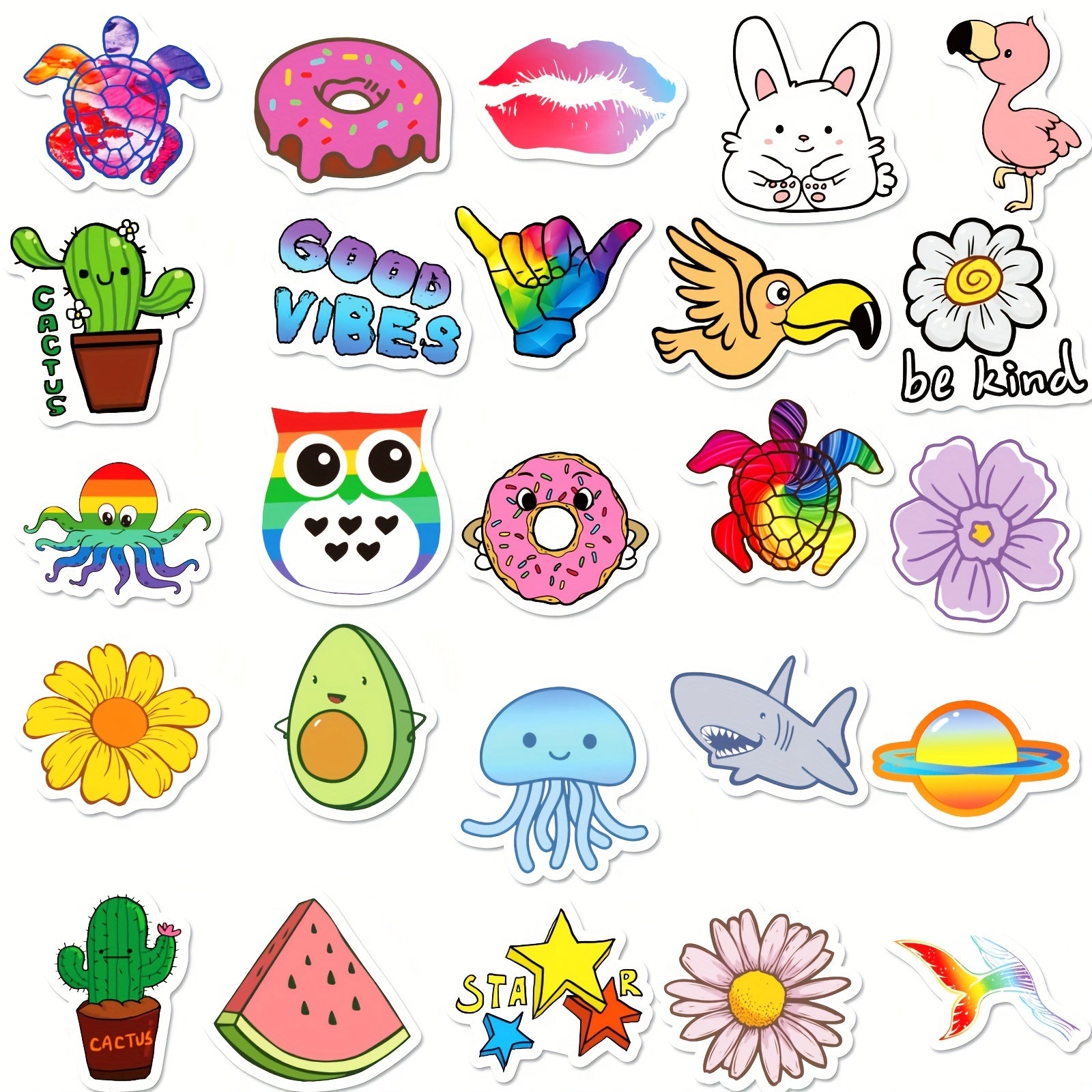 Waterproof VSCO Stickers for Teens & Kids