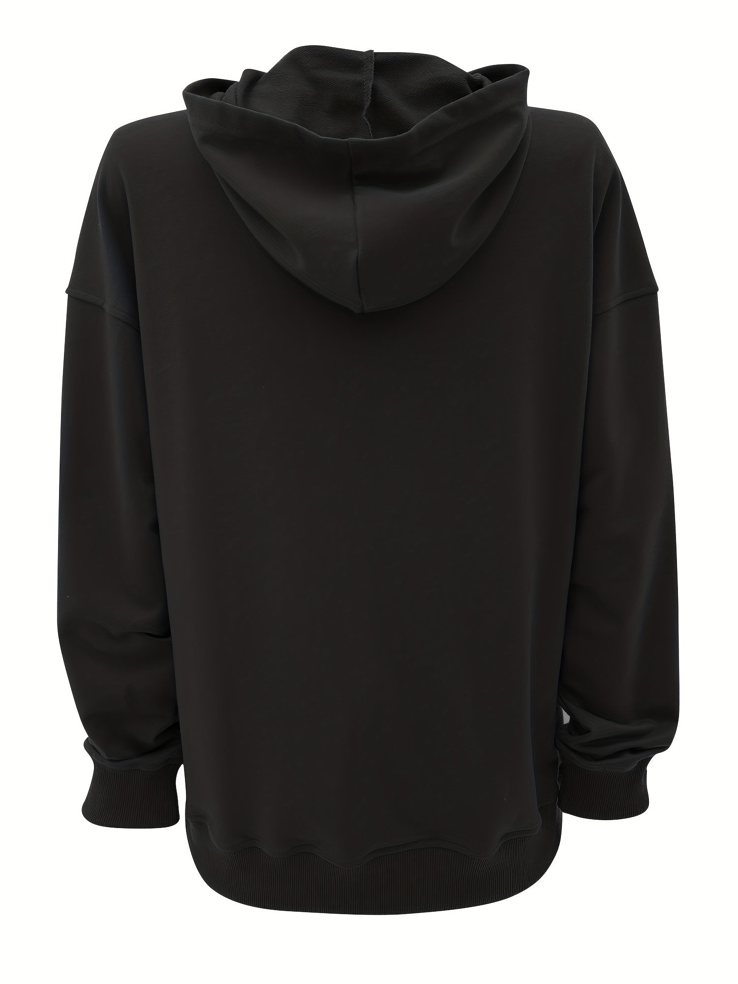Kangaroo Pocket Hoodie Casual Long Sleeve Sweatshirt Women's Clothing