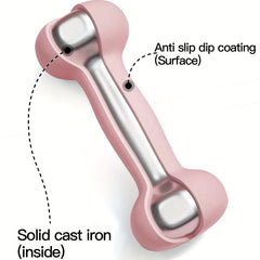 Pair of Solid Iron Dumbbells for Strength Training
