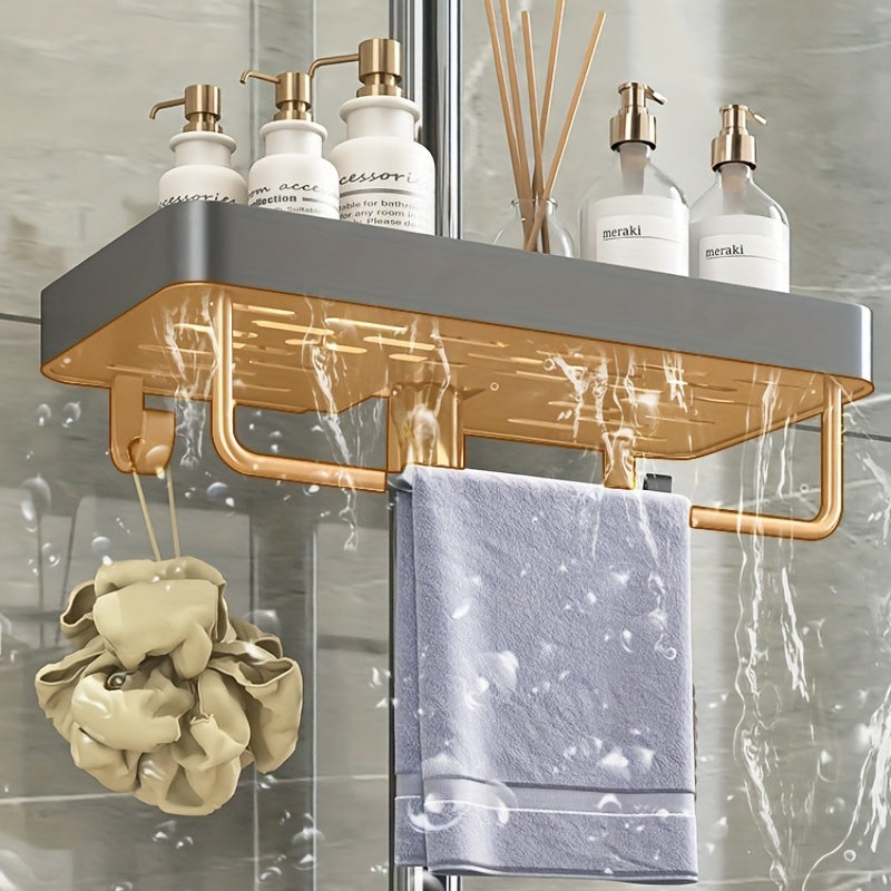 Shower Caddy Rod Holder Bathroom Organizer