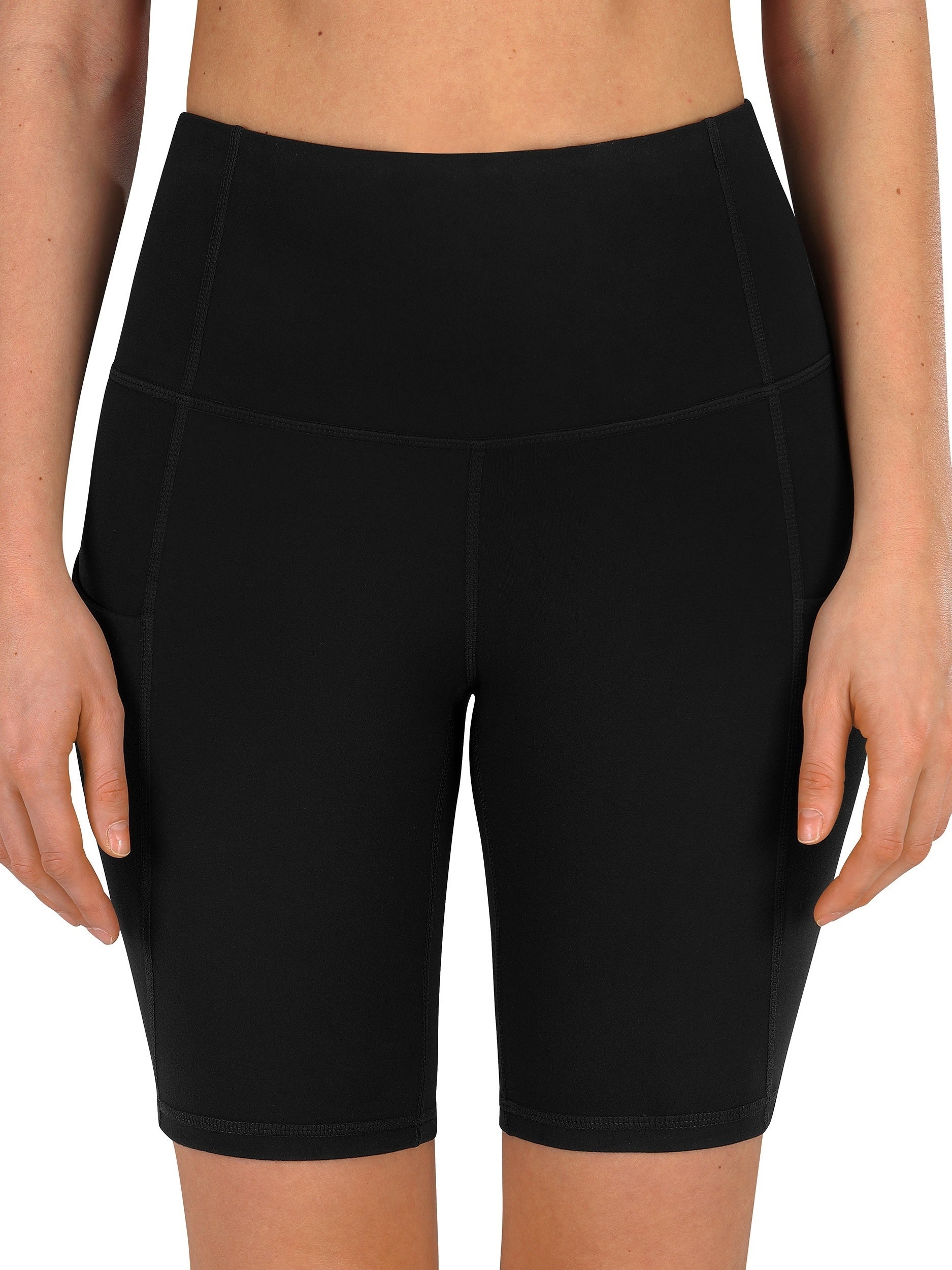 High Waist Quick Drying Sports Shorts with Pocket for Running Yoga Fitness