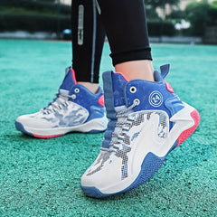 Boys' High Top Basketball Shoes for Outdoor Activities