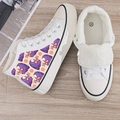Plush Lined Thermal Chunky Canvas Sneakers High Top