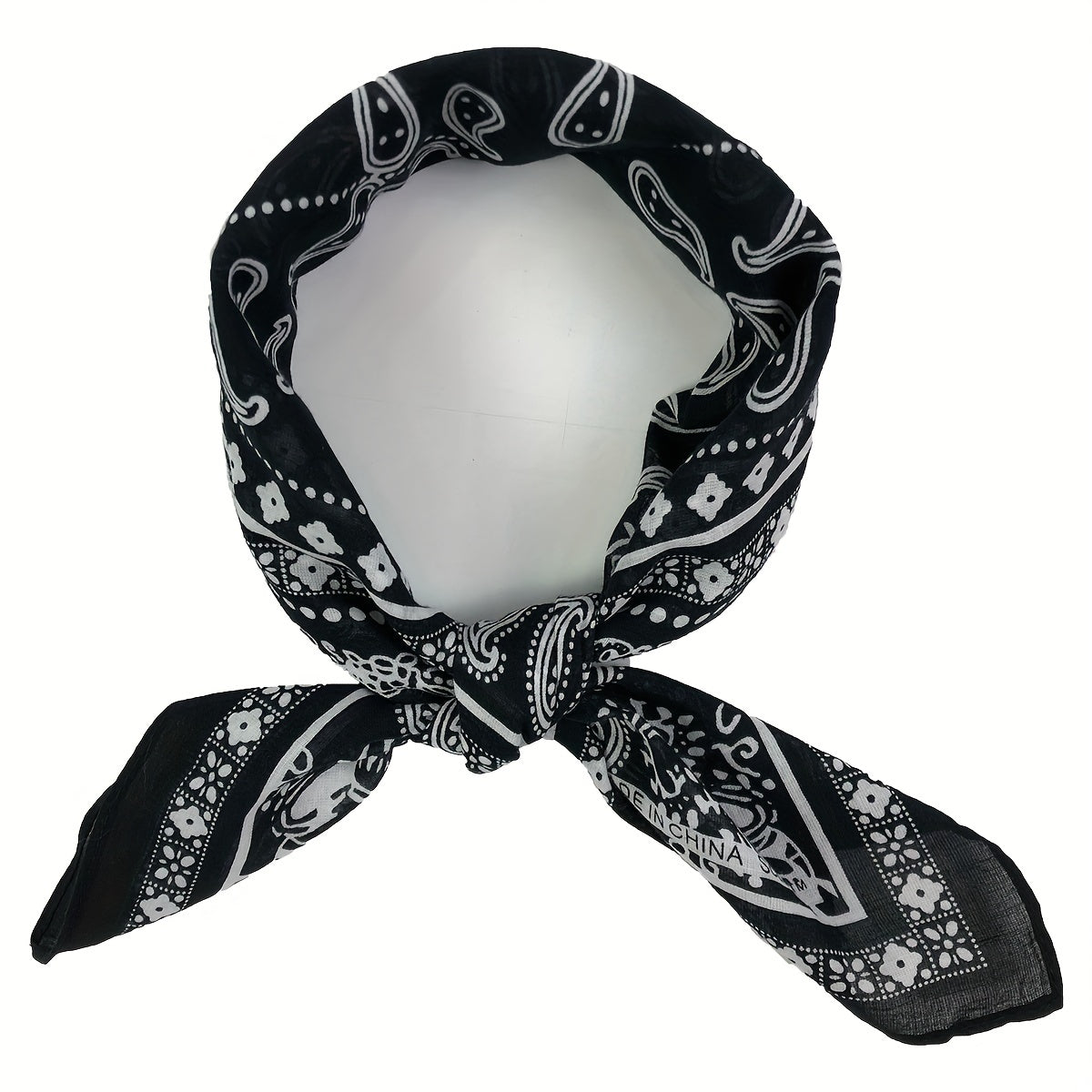 Vintage Paisley Print Bandana Square Scarf Neckerchief Head Wrap